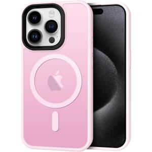 imageCACOE Magnetic Case for iPhone 12 ampamp iPhone 12 Pro 2020 61 inchCompatible with MagSafe ampamp Magnetic Car Phone MountTPU Thin Phone Cases Cover Protective Shockproof AntiFingerprintMatte BlackPink