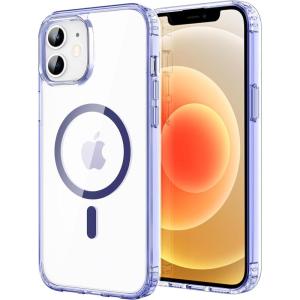 imageCACOE Magnetic Case for iPhone 13 ampamp iPhone 14 61 inchCompatible with MagSafe ampamp Magnetic Car Phone MountNot Yellowing AntiScratch ClearPurple