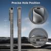 imageCACOE Magnetic Case for iPhone 13 Pro 61 inch with 360 Rotatable Ring Stand Compatible with MagSafe Car Phone Mount Cases Cover Phone Holder for Desk MeetingVideosMatte BlackLight Gray