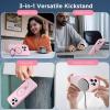 imageCACOE Magnetic Case for iPhone 13 Pro 61 inch with 360 Rotatable Ring Stand Compatible with MagSafe Car Phone Mount Cases Cover Phone Holder for Desk MeetingVideosMatte BlackPink