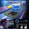 imageCACOE Magnetic Case for iPhone 13 Pro 61 inch with 360 Rotatable Ring Stand Compatible with MagSafe Car Phone Mount Cases Cover Phone Holder for Desk MeetingVideosMatte BlackDark Green