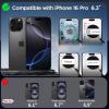 imageCACOE Magnetic Case for iPhone 13 Pro 61 inch with 360 Rotatable Ring Stand Compatible with MagSafe Car Phone Mount Cases Cover Phone Holder for Desk MeetingVideosMatte BlackDark Blue