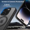imageCACOE Magnetic Case for iPhone 13 Pro 61 inch with 360 Rotatable Ring Stand Compatible with MagSafe Car Phone Mount Cases Cover Phone Holder for Desk MeetingVideosMatte BlackMatte Black