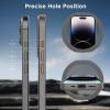 imageCACOE Magnetic Case for iPhone 13 Pro 61 inch with 360 Rotatable Ring Stand Compatible with MagSafe Car Phone Mount Cases Cover Phone Holder for Desk MeetingVideosMatte BlackLight Gray