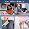 imageCACOE Magnetic Case for iPhone 13 Pro 61 inch with 360 Rotatable Ring Stand Compatible with MagSafe Car Phone Mount Cases Cover Phone Holder for Desk MeetingVideosMatte BlackPink