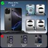 imageCACOE Magnetic Case for iPhone 13 Pro 61 inch with 360 Rotatable Ring Stand Compatible with MagSafe Car Phone Mount Cases Cover Phone Holder for Desk MeetingVideosMatte BlackMatte Black