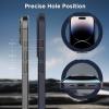 imageCACOE Magnetic Case for iPhone 13 Pro 61 inch with 360 Rotatable Ring Stand Compatible with MagSafe Car Phone Mount Cases Cover Phone Holder for Desk MeetingVideosMatte BlackDark Blue
