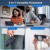 imageCACOE Magnetic Case for iPhone 13 Pro 61 inch with 360 Rotatable Ring Stand Compatible with MagSafe Car Phone Mount Cases Cover Phone Holder for Desk MeetingVideosMatte BlackDark Blue