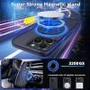 imageCACOE Magnetic Case for iPhone 13 Pro 61 inch with 360 Rotatable Ring Stand Compatible with MagSafe Car Phone Mount Cases Cover Phone Holder for Desk MeetingVideosMatte BlackDark Blue