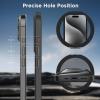 imageCACOE Magnetic Case for iPhone 13 Pro 61 inch with 360 Rotatable Ring Stand Compatible with MagSafe Car Phone Mount Cases Cover Phone Holder for Desk MeetingVideosMatte BlackMatte Black