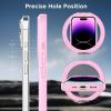 imageCACOE Magnetic Case for iPhone 13 Pro 61 inch with 360 Rotatable Ring Stand Compatible with MagSafe Car Phone Mount Cases Cover Phone Holder for Desk MeetingVideosMatte BlackPink