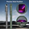 imageCACOE Magnetic Case for iPhone 13 Pro 61 inch with 360 Rotatable Ring Stand Compatible with MagSafe Car Phone Mount Cases Cover Phone Holder for Desk MeetingVideosMatte BlackDark Green