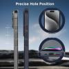 imageCACOE Magnetic Case for iPhone 13 Pro 61 inch with 360 Rotatable Ring Stand Compatible with MagSafe Car Phone Mount Cases Cover Phone Holder for Desk MeetingVideosMatte BlackDark Blue