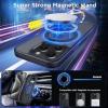 imageCACOE Magnetic Case for iPhone 13 Pro 61 inch with 360 Rotatable Ring Stand Compatible with MagSafe Car Phone Mount Cases Cover Phone Holder for Desk MeetingVideosMatte BlackMatte Black
