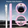 imageCACOE Magnetic Case for iPhone 13 Pro 61 inch with 360 Rotatable Ring Stand Compatible with MagSafe Car Phone Mount Cases Cover Phone Holder for Desk MeetingVideosMatte BlackPink