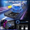 imageCACOE Magnetic Case for iPhone 13 Pro 61 inch with 360 Rotatable Ring Stand Compatible with MagSafe Car Phone Mount Cases Cover Phone Holder for Desk MeetingVideosMatte BlackMatte Black