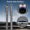 imageCACOE Magnetic Case for iPhone 13 Pro 61 inch with 360 Rotatable Ring Stand Compatible with MagSafe Car Phone Mount Cases Cover Phone Holder for Desk MeetingVideosMatte BlackLight Gray