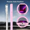 imageCACOE Magnetic Case for iPhone 13 Pro 61 inch with 360 Rotatable Ring Stand Compatible with MagSafe Car Phone Mount Cases Cover Phone Holder for Desk MeetingVideosMatte BlackPink