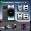imageCACOE Magnetic Case for iPhone 13 Pro 61 inch with 360 Rotatable Ring Stand Compatible with MagSafe Car Phone Mount Cases Cover Phone Holder for Desk MeetingVideosMatte BlackMatte Black