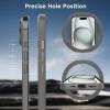 imageCACOE Magnetic Case for iPhone 15 61 inch with 360 Rotatable Ring Stand Compatible with MagSafe Car Phone Mount Cases Cover Phone Holder for Desk MeetingVideos Matte BlackLight Gray