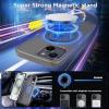 imageCACOE Magnetic Case for iPhone 15 61 inch with 360 Rotatable Ring Stand Compatible with MagSafe Car Phone Mount Cases Cover Phone Holder for Desk MeetingVideos Matte BlackLight Gray