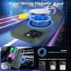 imageCACOE Magnetic Case for iPhone 15 61 inch with 360 Rotatable Ring Stand Compatible with MagSafe Car Phone Mount Cases Cover Phone Holder for Desk MeetingVideos Matte BlackDark Green