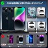 imageCACOE Magnetic Case for iPhone 15 61 inch with 360 Rotatable Ring Stand Compatible with MagSafe Car Phone Mount Cases Cover Phone Holder for Desk MeetingVideos Matte BlackDark Green