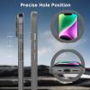 imageCACOE Magnetic Case for iPhone 15 61 inch with 360 Rotatable Ring Stand Compatible with MagSafe Car Phone Mount Cases Cover Phone Holder for Desk MeetingVideos Matte BlackLight Gray