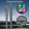imageCACOE Magnetic Case for iPhone 15 61 inch with 360 Rotatable Ring Stand Compatible with MagSafe Car Phone Mount Cases Cover Phone Holder for Desk MeetingVideos Matte BlackDark Green