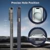 imageCACOE Magnetic Case for iPhone 15 61 inch with 360 Rotatable Ring Stand Compatible with MagSafe Car Phone Mount Cases Cover Phone Holder for Desk MeetingVideos Matte BlackDark Blue