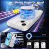 imageCACOE Magnetic Case for iPhone 15 61 inch with 360 Rotatable Ring Stand Compatible with MagSafe Car Phone Mount Cases Cover Phone Holder for Desk MeetingVideos Matte BlackMatte White