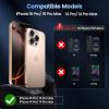 imageCACOE for iPhone 17 Pro Camera Lens Protector  Metal Frame Tempered Glass Cover AntiScratch DropProofStrongAdhesion Camera Screen CoverOrangeDesert Gold