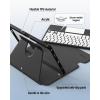 imageCACOE Rotating Keyboard Case for Samsung Galaxy Tab A11 Plus  A9 Plus 20252023 11 inch with Touchpad 7Color Backlight Detachable Wireless Keyboard 360 Rotation with Stand Function Black