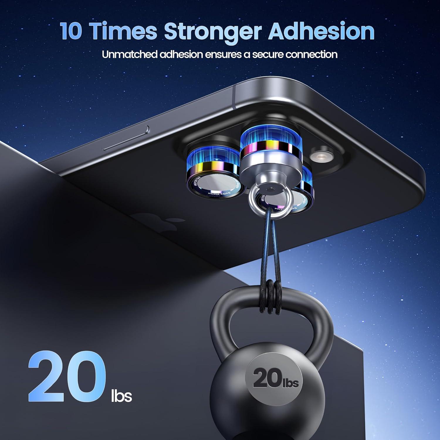 imageCACOE for iPhone 17 Pro Max17 Pro16 Pro Max16 Pro15 Pro Max15 Pro14 Pro Max14 Pro Camera Lens Protector AntiScratch DropProofStrongAdhesion Camera Screen CoverBlackColorful