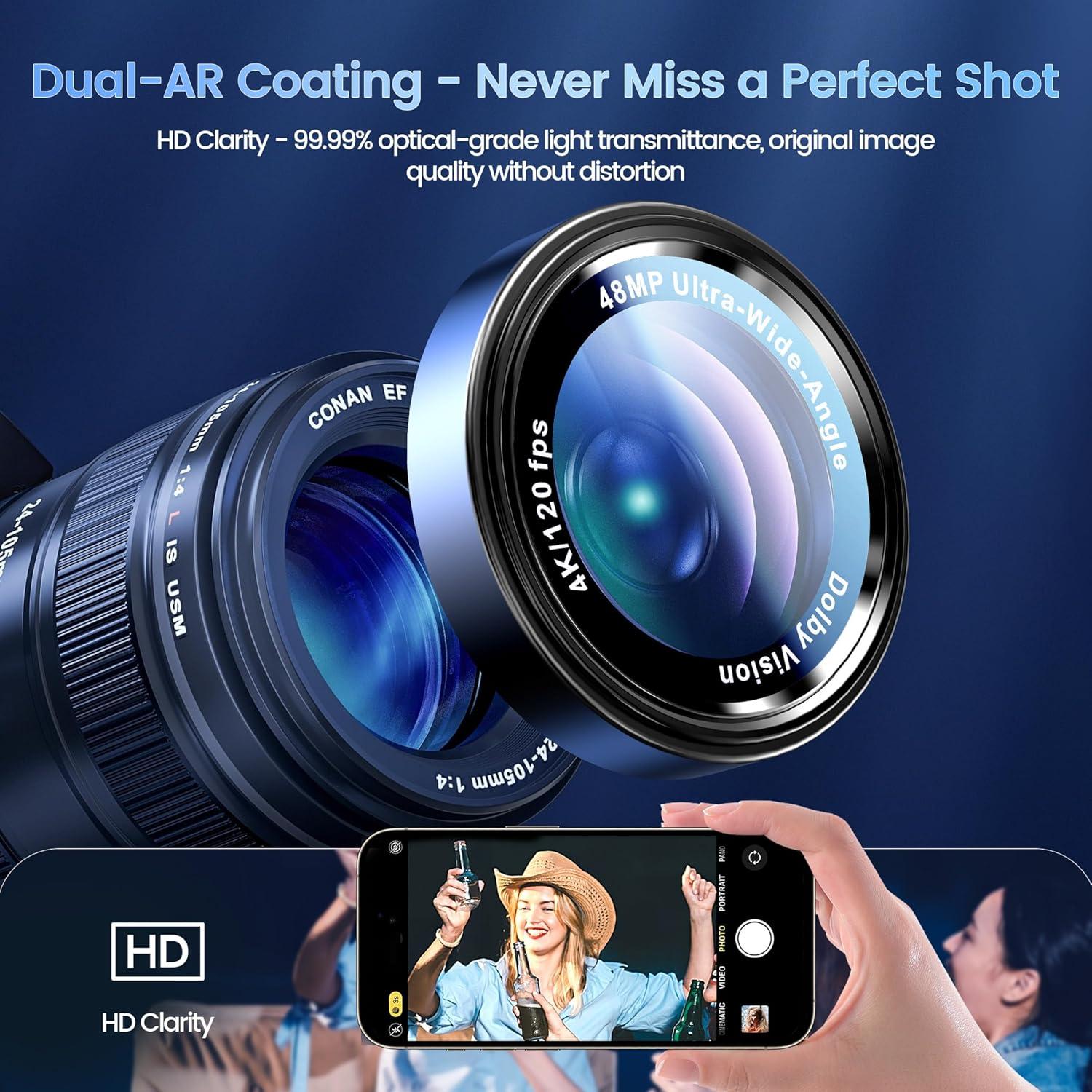 imageCACOE for iPhone 17 Pro Max17 Pro16 Pro Max16 Pro15 Pro Max15 Pro14 Pro Max14 Pro Camera Lens Protector AntiScratch DropProofStrongAdhesion Camera Screen CoverBlackBlack