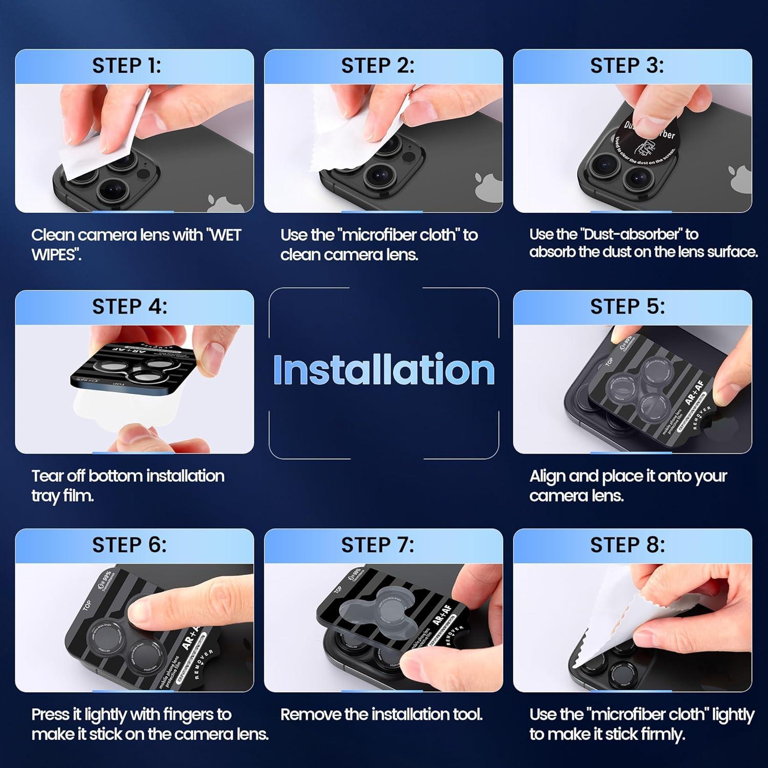 imageCACOE for iPhone 17 Pro Max17 Pro16 Pro Max16 Pro15 Pro Max15 Pro14 Pro Max14 Pro Camera Lens Protector AntiScratch DropProofStrongAdhesion Camera Screen CoverBlackDesert Gold