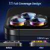 imageCACOE for iPhone 17 Pro Max17 Pro16 Pro Max16 Pro15 Pro Max15 Pro14 Pro Max14 Pro Camera Lens Protector AntiScratch DropProofStrongAdhesion Camera Screen CoverBlackColorful