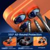 imageCACOE for iPhone 17 Pro Max17 Pro16 Pro Max16 Pro15 Pro Max15 Pro14 Pro Max14 Pro Camera Lens Protector AntiScratch DropProofStrongAdhesion Camera Screen CoverBlackOrange