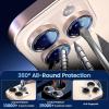 imageCACOE for iPhone 17 Pro Max17 Pro16 Pro Max16 Pro15 Pro Max15 Pro14 Pro Max14 Pro Camera Lens Protector AntiScratch DropProofStrongAdhesion Camera Screen CoverBlackDesert Gold