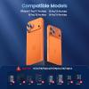 imageCACOE for iPhone 17 Pro Max17 Pro16 Pro Max16 Pro15 Pro Max15 Pro14 Pro Max14 Pro Camera Lens Protector AntiScratch DropProofStrongAdhesion Camera Screen CoverBlackOrange