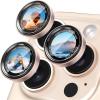 imageCACOE for iPhone 17 Pro Max17 Pro16 Pro Max16 Pro15 Pro Max15 Pro14 Pro Max14 Pro Camera Lens Protector AntiScratch DropProofStrongAdhesion Camera Screen CoverBlackDesert Gold