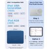 imageCACOE Case for iPad A16 11th10th Generation with Pencil Holder Multiple Angles Magnetic Stand Cover for iPad 1110 Gen 20252022 11109 inch BlackSea Blue