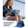 imageCACOE Case for iPad A16 11th10th Generation with Pencil Holder Multiple Angles Magnetic Stand Cover for iPad 1110 Gen 20252022 11109 inch BlackSea Blue