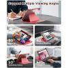 imageCACOE Case for iPad A16 11th10th Generation with Pencil Holder Multiple Angles Magnetic Stand Cover for iPad 1110 Gen 20252022 11109 inch BlackWatermelon Red