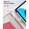 imageCACOE Case for iPad A16 11th10th Generation with Pencil Holder Multiple Angles Magnetic Stand Cover for iPad 1110 Gen 20252022 11109 inch BlackWatermelon Red