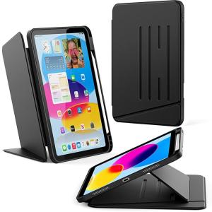 imageCACOE Case for iPad A16 11th10th Generation with Pencil Holder Multiple Angles Magnetic Stand Cover for iPad 1110 Gen 20252022 11109 inch BlackBlack