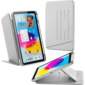 imageCACOE Case for iPad A16 11th10th Generation with Pencil Holder Multiple Angles Magnetic Stand Cover for iPad 1110 Gen 20252022 11109 inch BlackGrey