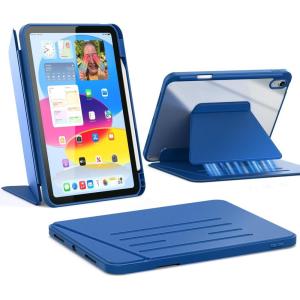imageCACOE Case for iPad A16 11th10th Generation with Pencil Holder Multiple Angles Magnetic Stand Cover for iPad 1110 Gen 20252022 11109 inch BlackSea Blue