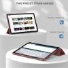 imageCACOE Case for Samsung Galaxy Tab A9 A11 Plus 11 Inch 2025 with Screen Protector Ultra Slim Hard PC Translucent Back Shell Stand Cover Auto WakeSleep BurgundyBurgundy