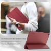 imageCACOE Case for Samsung Galaxy Tab A9 A11 Plus 11 Inch 2025 with Screen Protector Ultra Slim Hard PC Translucent Back Shell Stand Cover Auto WakeSleep BurgundyBurgundy
